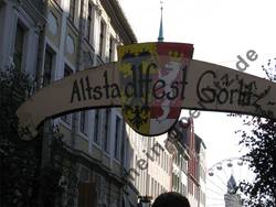 Eingang zum Altstadtfest G�rlitz